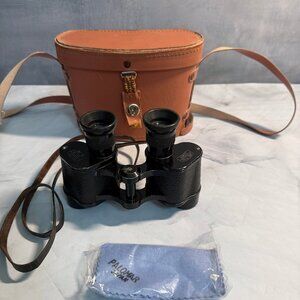 Vintage Carl Zeiss Jena 6x24 Telex Binoculars w/Case Shoulder Straps etc Works